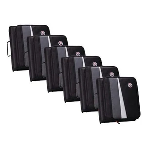Case-it Raccoglitore Cerniera Workstation Confezione da 6 - O-Rings da 1,5 Pollici - LT-117-C, Nero - Foto 1 di 4