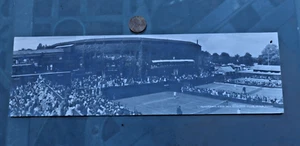 Panoramic B&W Photo of Outside courts All-England Club, Wimbledon - circa 1960's - Picture 1 of 3