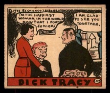 1935 R27 Cartoon Comic Strip Cards #107 Dick Tracy - Junior EX