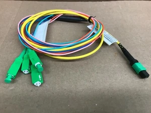 MTP MPO 12 Fiber MTP Female to 4x SC 2Meter Multimode Optic Cable - Picture 1 of 2