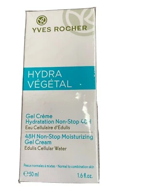 HYdra ВЕГЕТАРИАНСКИЙ YVES ROCHER 48H непрерывный увлажняющий гель-крем 50 мл. НОВЫЙ запечатанный - Изображение 1 из 4