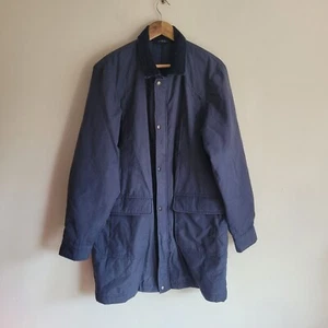 RJM Mens Coat Blue Padded Jacket Size Medium - Picture 1 of 6