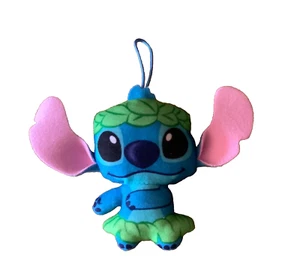 Disney Hula Stitch 4 in. with Hanging String Pre-Owned Small Stitch - Picture 1 of 4