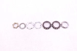 2001 01-03 SUZUKI GSXR 750 GSXR750 OEM TRIPLE TREE STEERING NUTS BEARINGS S189 - Picture 1 of 6