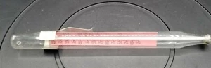 Vintage Springfield Candy Deep Fry Cooking Thermometer Temperature Safe 8" Glass - Picture 1 of 6