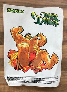 ORIGINAL VINTAGE CAPCOM "STREET FIGHTER II" E-HONDA - IRON ON T-SHIRT TRANSFER  - Picture 1 of 5