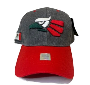 Herren Mexiko Adler Aguila Mütze Flagge Aufnäher anthrazitgrau/rot verstellbar Kappe - Bild 1 von 11