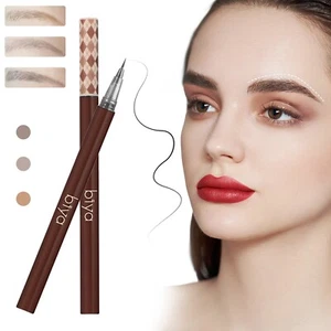 Liquid Eyebrow Pen Tattoo Tips Fine Sketch Microblade Pen For Eyebrows Natural - Picture 1 of 30
