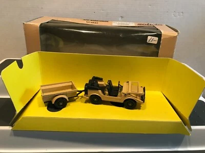 Solido Les Militaires Collection Militaire II 6037 Auto Union Jeep & Trailer - Image 1 of 4