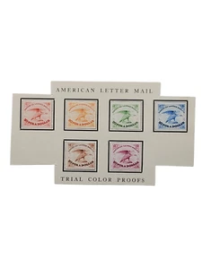 1934 USA Scott #5L1 Stamps Proofs - American Mail Company! HINGED - SEE PICTURES - Picture 1 of 5