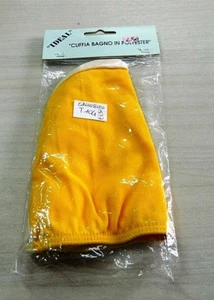 CUFFIA BAGNO IN POLIESTERE GIALLO SCURO IDEAL T104 - Picture 1 of 2