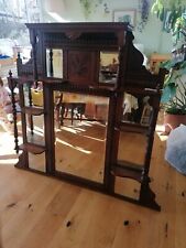 antique victorian overmantle mirror
