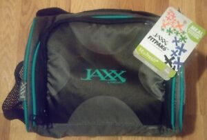 JAXX  Fit & Fresh Fitpak6 Meal Prep Portion Control Black Turquoise Insulate Bag