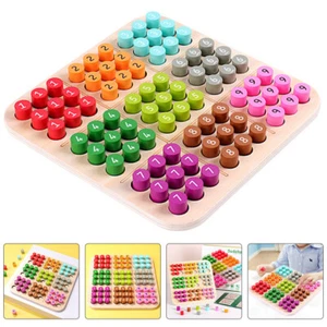 Sudoku-Spielzeug Zum Lernen Von Arithmetik Steckbrett Aus Holz Kind - Bild 1 von 19