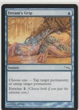 Magic The Gathering 4x DREAM'S GRIP - Mirrodin Common NM English Blue Instant