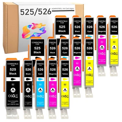 15er Set für PGI-525 CLI-526 XL Canon Pixma iP4800 iP4850 iP4950 iP4900 - Bild 1 von 4