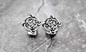 Stainless Steel Post Celtic Knot Stud Earrings - Picture 1 of 1