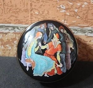 1988 The Franklin Mint Cinderella Music Box Trinket Box Fine Porcelain - Picture 1 of 8
