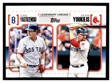 2010 Topps Legendary Lineage #LL29 CARL YASTRZEMSKI / KEVIN YOUKILIS ~F7O