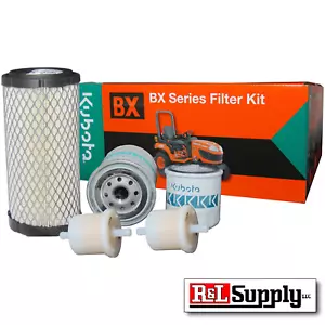 KUBOTA OEM BX FILTER MAINTENANCE KIT BX23S BX1880 BX2380 OIL FUEL AIR HYDRAULIC - Picture 1 of 3