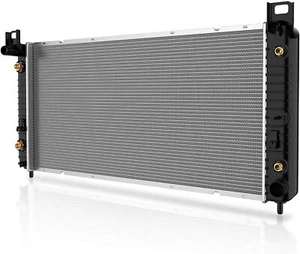 34'' Aluminum Radiator 99-14 Chevy Silverado 1500 2500 HD 4.3L 4.8L 5.3L 6.0 - Picture 1 of 12