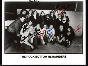 Stephen King's Rock Bottom Remainders Signed 8x10 RARE 11 Signatures Al Kooper +