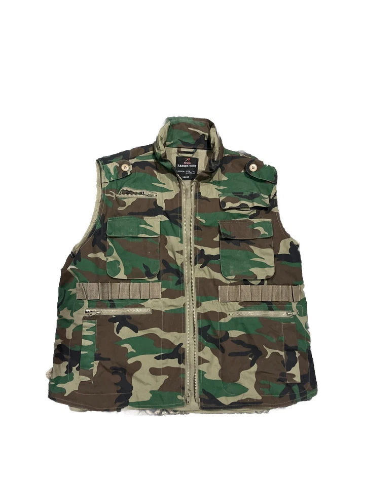 Lot of 2 Game Winner Sportswear Hunting Vest  Mesh Rothco Cammo Tactical Pockets - Image 1 of 4