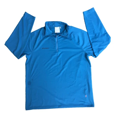 Sudadera Suéter Mammut Birren 5 Hombres 2XL 1/4 Cremallera Azul Ligero Foto 1 de 4