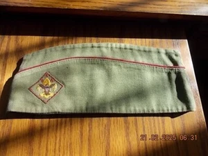 Vintage Pfadfinder BSA offizielle Uniform Garnison Mütze Kappe Größe Large 7-7 1/8 - Bild 1 von 3