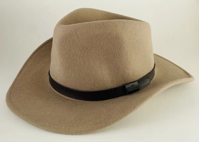 Chapéu Outback Masculino Pendleton, 100% Lã, Bronzeado, Novo com Etiquetas, Tamanho XL - Imagem 1 de 4