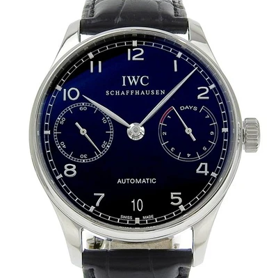IWC Portugieser 7 Days Watches IW500109 Back schedule blackDial Stainless ... - Image 1 of 4