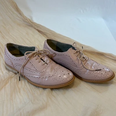 Oxford con cordones rosa rubor punta de ala vintage Wanted para mujer talla 7,5 Foto 1 de 4
