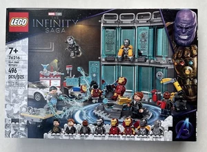 NUOVO LEGO 76216 Marvel LA SAGA DELL'INFINITO IRON MAN ARMORY - Foto 1 di 6