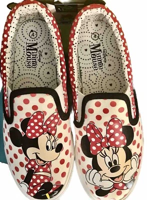Disney Minnie Mouse Polka Dot Girls Sneakers Size 3 (1 Avail.) & 4 (2 Avail.) - Image 1 of 4