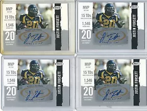 Sage Hit Silver Justin Forsett 2008 radiocontrol lote automático 4 quilates - Imagen 1 de 1