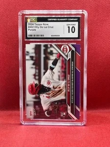 ELLY DE LA CRUZ - RC Purple 20/25 - Topps Now #402 - Reds - 🔥CGC 10🔥 - Picture 1 of 2