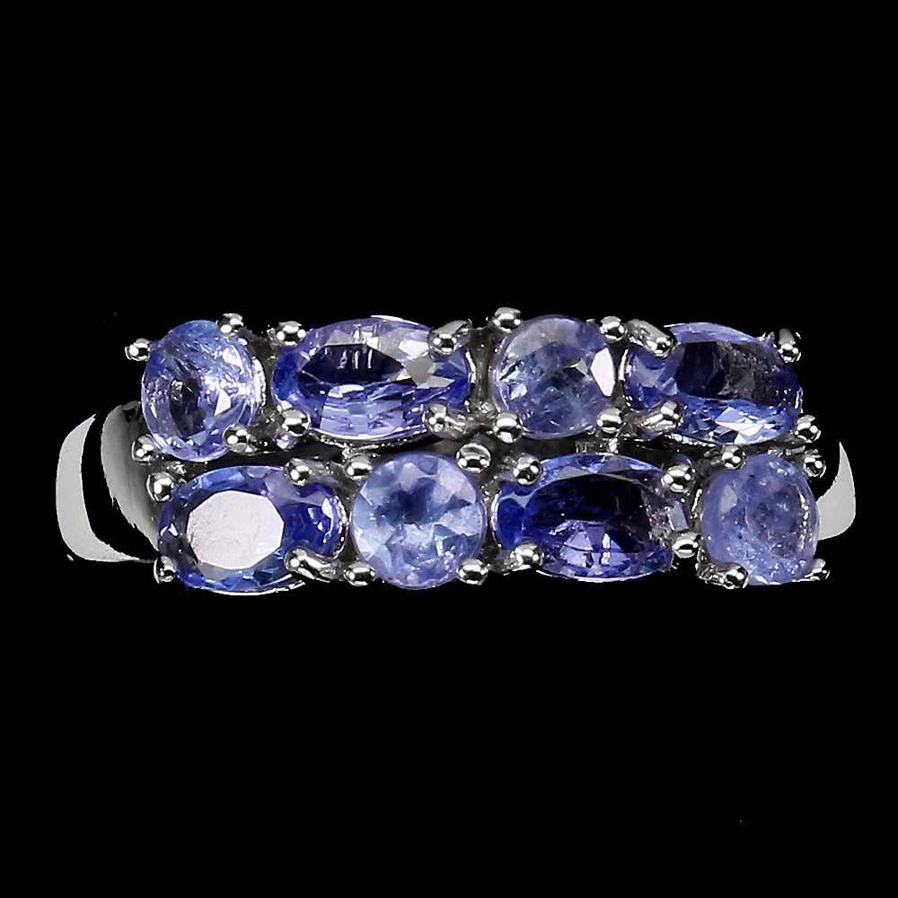 Anello In Argento 925 Certificato Con Tanzanite Naturale Da - Foto 11