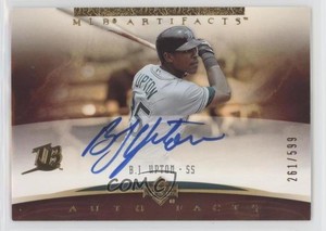 2005 Upper Deck Artifacts Auto Facts /599 BJ Upton #BU Auto