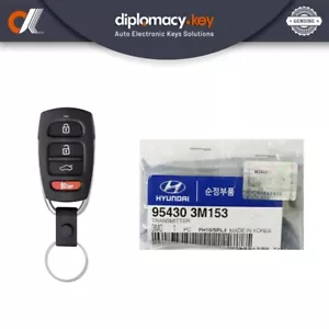 Genuine Hyundai Genesis 2010-2011 Remote Key 4 Buttons 447MHz 95430-3M153 - Picture 1 of 3