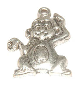 Monkey Charm  Tibetan Silver   J1213 - Picture 1 of 5