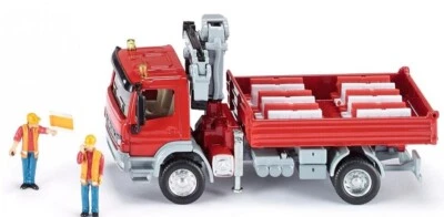 SIKU - Camion 4x2 MERCEDES Atego porteur benne équipé d'une grue avec personn... - Photo 1/2