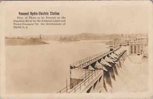 RPPC Arkansas AR Remmel Hydro-Electric Dam Hot Springs c. 1924 - Picture 1 of 2