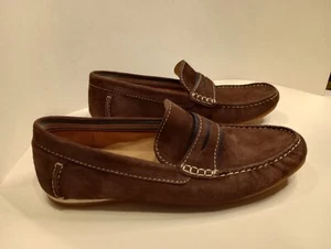 Mens Size 10 U.S. Jones Bootmaker Suede Leather Loafers Bonetti 2 Shoes IRL pics - Picture 1 of 24