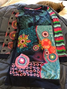 Desigual mehrfarbiges Mädchen Kleid Gr. 13/14 - Bild 1 von 4