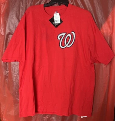 Camiseta Para Hombre XXL Washington National MAJESTIC Roja Daniel Murphy 20 Nueva Con Defectos Foto 1 de 4