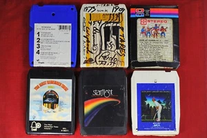 Lot Of Six 8 Track Cartridges Elton John, Pat Benatar, Starflight, etc... - Picture 1 of 2