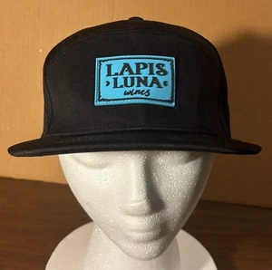 Lapis Luna Wines - sombrero con logotipo negro - Snapback ajustable - vino raro coleccionable - Imagen 1 de 6