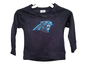 Girls Youth Carolina Panthers NFL Team Apparel Long Sleeve Shirt XS 4/5 New NWOT - Picture 1 of 4