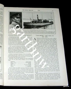 DEUTSCHES U-BOOT-FRACHTER 1916 DEUTSCHLAND U-BOOT FEATURE + DROGEN ALS KRANKHEIT - Bild 1 von 2