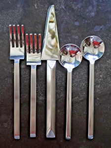 Yamazaki KAM Elements Posate Acciaio Inox 18/10 VENDUTO INDI Insalata Cucchiaio Forchetta - Foto 1 di 9